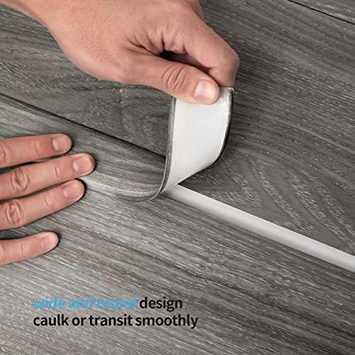Art3d Self Adhesive Vinyl Strip for Joining Floor Gaps, Carpet Thresholds - 10 FT, 1.57in, Gray - Image 6