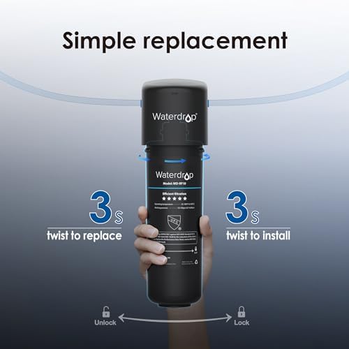 Waterdrop RF10 Replacement Filter Cartridge for 10UA/10UB Under Sink Water Filter, Reduces PFAS, PFOA/PFOS, Lead, Chlorine, Bad Taste & Odor, NSF/ANSI 42 Certified, 11K Gallons High Capacity, 2 PACK - Image 7