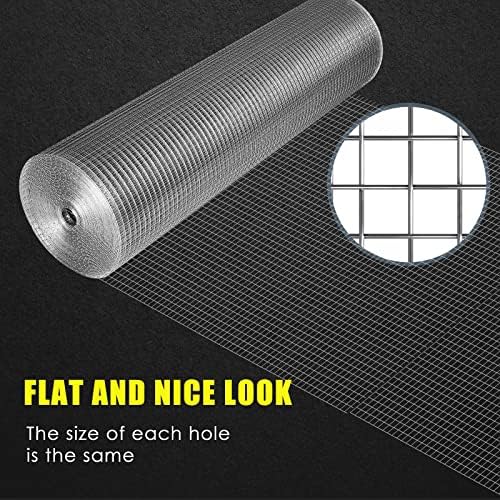 GoldPeak Galvanized Hardware Cloth 1/2 inch 36 x 100 ft 19 Gauge, Hot-dip Galvanized After Welding, Chicken Wire Fencing Wire Mesh Roll Welded Wire Fence Gopher Wire Cloth Rodent Wire - Image 6