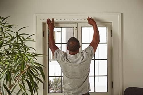 Duck MAX Strength Window Insulation Kit, Winter Window Seal Kit Fits up to 5 Windows, Heavy Duty Shrink Film Cuts to Size for Easy Indoor Installation, Window Tape Included,62 In. x 210 In., Clear - Image 4