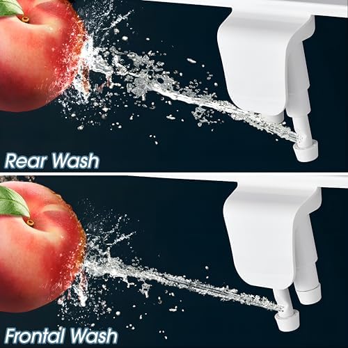 BIGCOW Ultra-Slim Bidet Attachment for Toilet - Dual Nozzle (Frontal & Rear Wash) with Adjustable Cold Water Pressure and Stainless Steel Inlet - Hygienic Solution for Fresh Cleanliness - Image 2