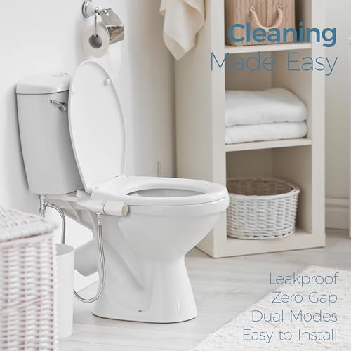 BIGCOW Ultra-Slim Bidet Attachment for Toilet - Dual Nozzle (Frontal & Rear Wash) with Adjustable Cold Water Pressure and Stainless Steel Inlet - Hygienic Solution for Fresh Cleanliness - Image 6
