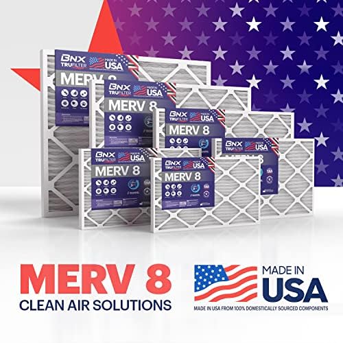 BNX TruFilter 16x25x1 Air Filter MERV 8 (6-Pack) - MADE IN USA – Dust & Pet Defense Electrostatic Pleated Air Conditioner HVAC AC Furnace Filters for Dust, Pet, Mold, Pollen MPR 600 – 700 & FPR 5 - Image 8