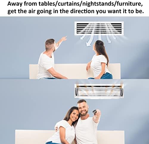 4 Pack Transparent Adjustable Air Deflector for Vents, Sidewalls and Ceiling Registers, 8.5" to 15" - Image 6
