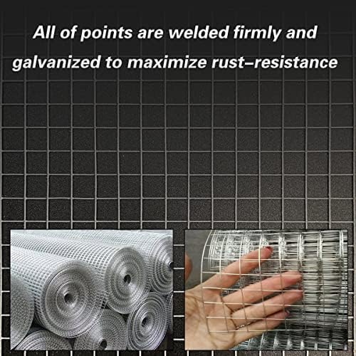 Hardware Cloth 8'' x 20' 1/4 in Galvanized Wire Mesh Roll (23 GA) Chicken Wire Fence Roll for Chicken Pen/coop Fences, Screen mesh, Rabbit/Snake Fences, Poultry enclosures, Handicraft Making, etc. - Image 7