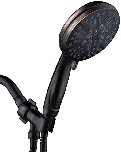 ORB High Pressure Shower Head with Handheld - Multifunctional High Flow Rain Showerhead with Extra 60" Long Hose and Adjustable Overhead Holder - Es la mejor regaderas para ducha (Oil Rubbed Bronze) - Image 7