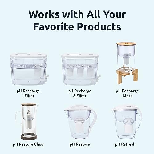 Invigorated Water PH001 Ultra Alkaline Water Filter – Replacement Water Filters for Pitchers – pH Water Filter Cartridge – For Alkaline Water Filter Pitcher, 96 Gallon Capacity (1-Pack White) - Image 7
