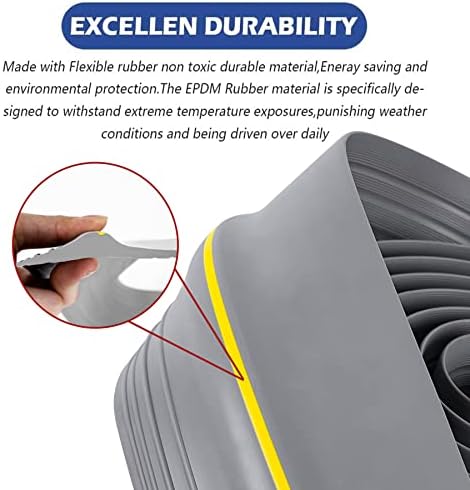 ToLanbbt 20Ft/6M Universal Garage Threshold Seal Strip with 300ml Black Adhesives, Garage Door Bottom Weatherproof Strip Rubber DIY Weather Stripping Replacement (Grey) - Image 4