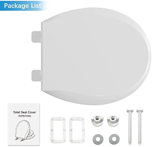 Toilet Seat, Round Toilet Seat with Toddler Seat Built in, Potty Training Toilet Seat Round Fits Both Adult and Child, with Slow Close and Magnets- Round - Image 6