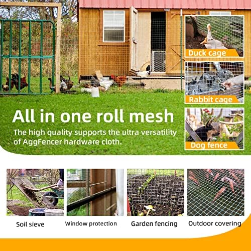 36in x 10ft Hardware Cloth 1/8 inch 27Ga Hot Dipped Galvanized After Welding, Chicken Coop Wire Fence, Welded Metal Fencing Roll Mesh for Bee Screen Garden Plant Poultry Animal Netting Cage - Image 5