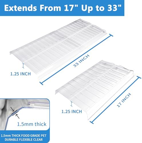 Air Vent Extender for Under Furniture, Floor Vent Deflector for Floor Register Up to 12" Wide, Extends from 17"-33" (1PCS) - Image 3
