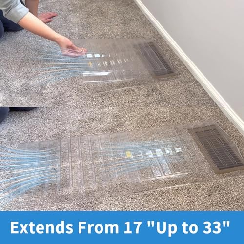 Air Vent Extender for Under Furniture, Floor Vent Deflector for Floor Register Up to 12" Wide, Extends from 17"-33" (1PCS) - Image 4
