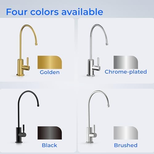 Waterdrop Filtered Water Faucet, Drinking Water Faucet, Reverse Osmosis Faucet, RO Faucet, RO Water Faucet, Water Filter Faucet for Kitchen Sink, Stainless Steel, Lead-Free, Polished Chrome - Image 7