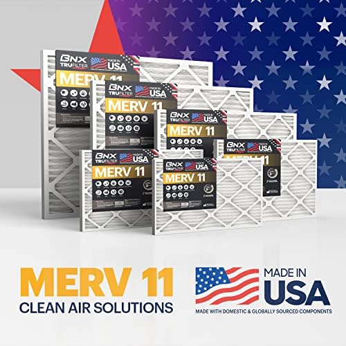 BNX TruFilter 20x20x1 Air Filter MERV 11 (6-Pack) - MADE IN USA - Allergen Defense Electrostatic Pleated Air Conditioner HVAC AC Furnace Filters for Allergies, Dust, Pet, Smoke, Allergy MPR 1200 FPR 7 - Image 6