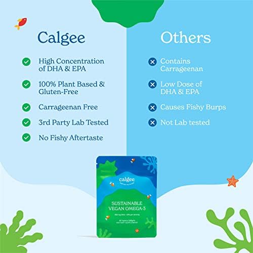 Vegan Omega 3-450mg DHA & EPA Fatty Acids - Sustainable Algae Oil - Plant-Based Fish Oil Alternative - Carrageenan-Free Softgels (120 Ct) - Image 7