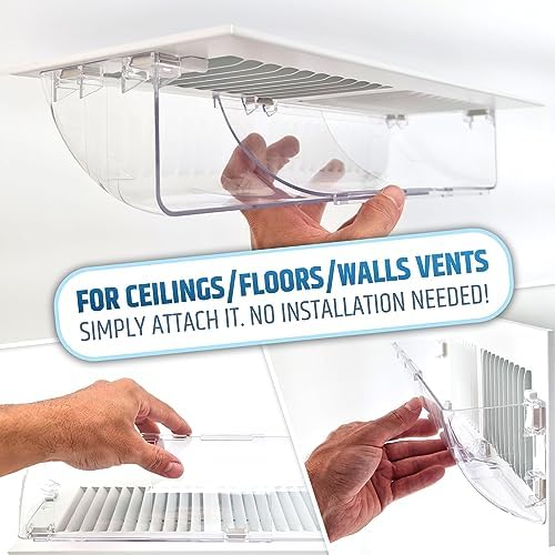 Powerful Magnetic Vent Air & Heat Deflector (3 Pack) for Ceiling, Floor and Wall - Will Never Fall Off - Adjustable from 9.2” to 16” - Super Strong Neodymium Magnets (Upgraded Design) | Patent Pending - Image 2