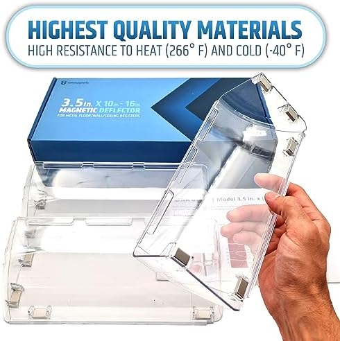 Powerful Magnetic Vent Air & Heat Deflector (3 Pack) for Ceiling, Floor and Wall - Will Never Fall Off - Adjustable from 9.2” to 16” - Super Strong Neodymium Magnets (Upgraded Design) | Patent Pending - Image 8