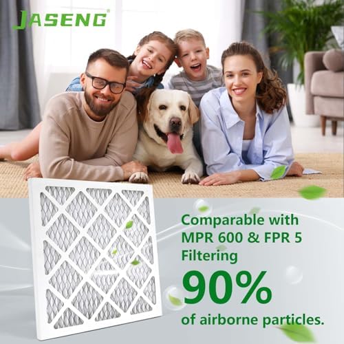 10x10x1 Furnace Air Filters 4 Pack, MERV 8 MPR 600 & FPR 5 Filtering, HVAC Air Filter Replacement (exact dimensions: 9 3/4"x9 3/4"x3/4") - Image 2