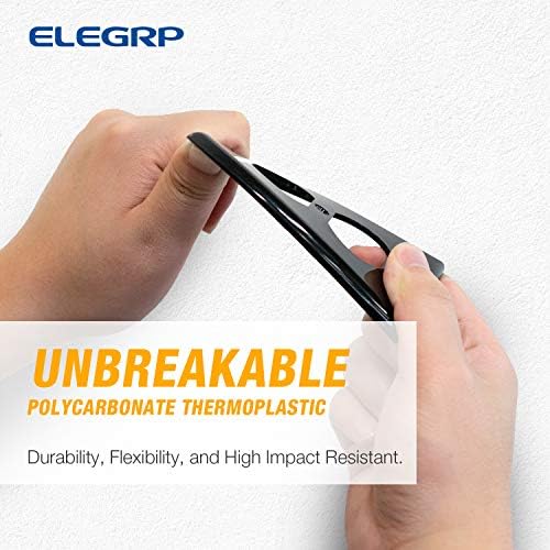 ELEGRP Duplex Receptacle Outlet Covers, 1-Gang Standard Size Wall Plates, Unbreakable Polycarbonate Dual Outlet Faceplates Covers, UL Listed, Color-matched Screws Included (20 Pack, Glossy Black) - Image 3