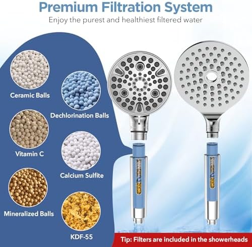 Shower Head Filter Replacement Cartridge for SSJ781/DSSJ781/ DSSJ781-01 MakeFit Filtered Handheld Shower Head (2-PACK) - Image 4