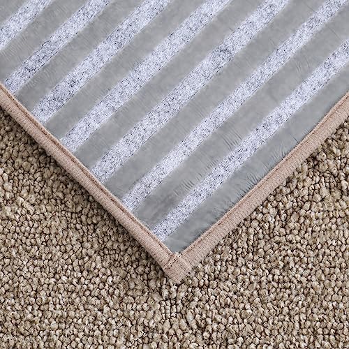 COSY HOMEER Edging Stair Treads Non-Slip Corner Indoor Stair Runners for Wooden Steps,Landing Slip Resistant Stair Rugs for Kids and Dogs, 100% Polyester TPE Backing,Beige,20"X32" - Image 9
