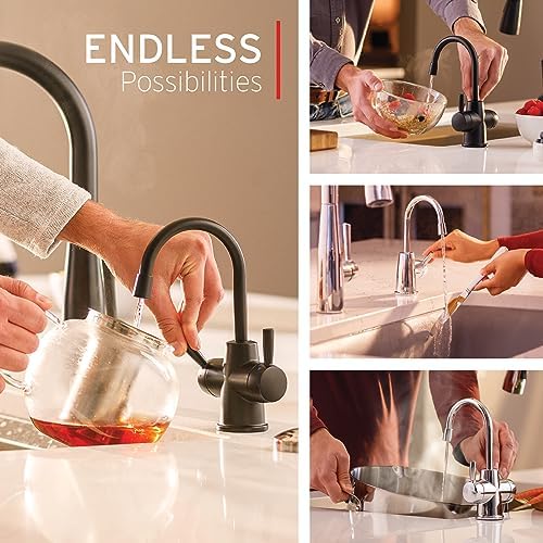 InSinkErator HOT250 Instant Hot Water Dispenser System, Single-Handle Faucet in Satin Nickel with 2/3-Gallon Stainless Steel Tank, H250SN-SS - Image 3
