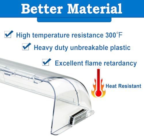 Heating & Air Vent Deflector for Vents, Sidewall, Ceiling, Floor Registers - Adjust Between 9"-14", Magnetic Vent Covers for Air Conditioning, Heat, AC, Floor, Under Furniture (3 Pack Clear) - Image 3