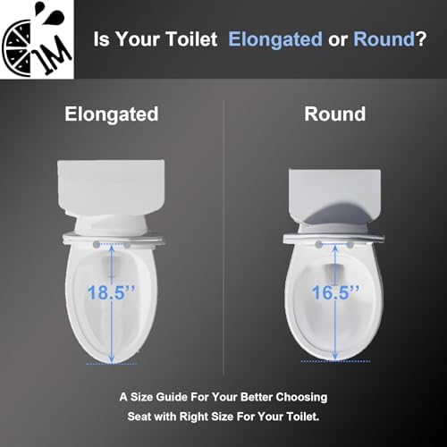 Elongated Toilet Seat with Toddler Seat Built In, Slow Close for Both Child & Adult Seats, Potty Training Seat, No Wiggle and Easy to Install, Detachable Toddler Seat for Longterm Usage, White - Image 8