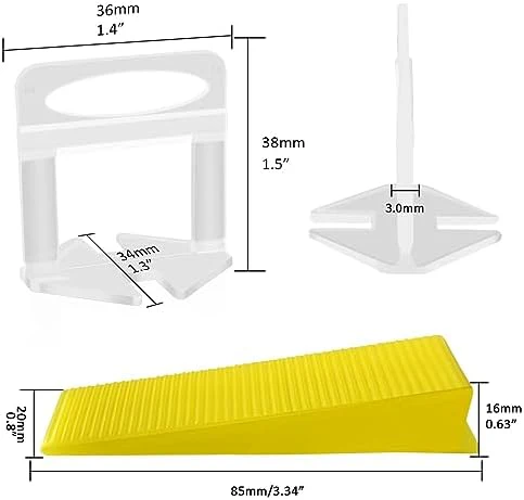 DGSL Tile Leveling System with Plier - 1200-Piece Spacers Clips and 300-Piece Reusable Wedges Tools Set for Stone Installation 1/8 Inch - Image 2