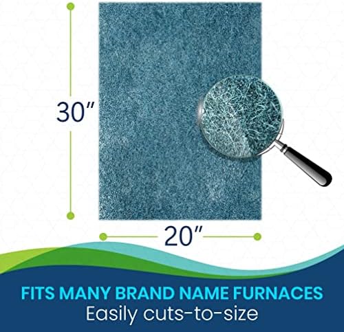 20x30x1 Cut To Fit Furnace & Air Conditioner Washable Reusable High Air Flow Polyester Fiber Filter Media (20" x 30" x .75" actual) - Image 2