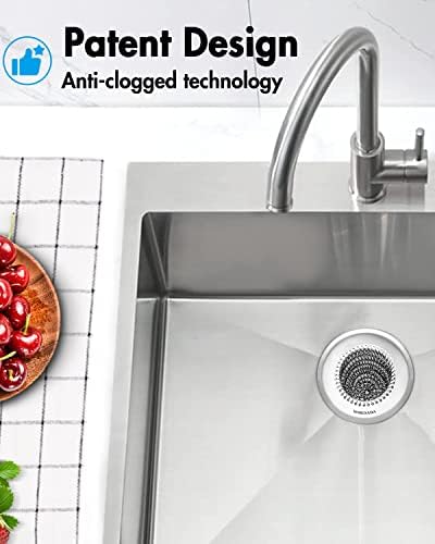 Sink Drain Strainer, Reversible Easy Clean Mesh Sink Strainer with 304 Stainless Steel, Wokdada Revolutionary Anti-Rust Large Kitchen Sink Strainer Food Catcher for Garbage Disposal Without Clogging - Image 9