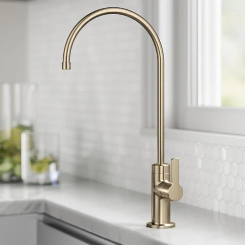 KRAUS Oletto Single Handle Drinking Water Filter Faucet for or Water Filtration System in Spot-Free Antique Champagne Bronze, FF-103SFACB - Image 3