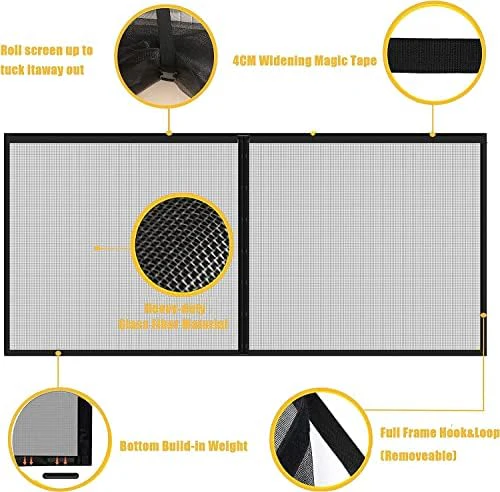 LIAMST Garage Door Screen 10 * 10FT,1 Car Garage Doors- Reinforced Fiberglass Door Screen,Stronger High Energy Magnets , Magnetic Screen Door - Image 3