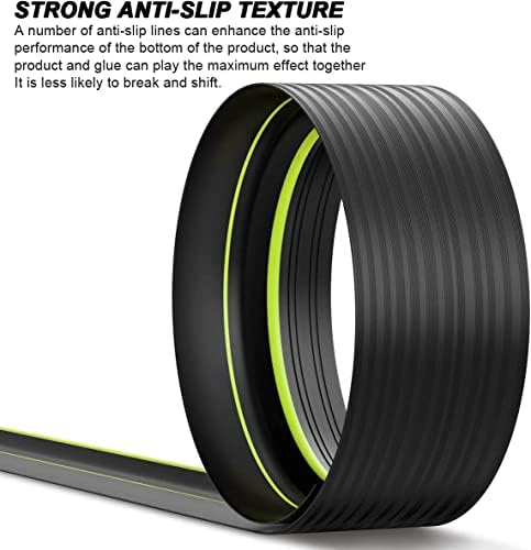 Jin&Bao Universal Garage Door Threshold Seal Strip 20FT Kit, Bottom Waterproof Rubber Weather Stripping Replacement（Green, 2 Adhesive） - Image 3