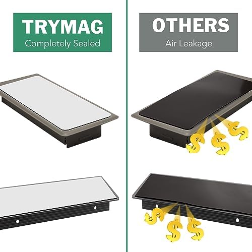 TRYMAG Strong Floor Vent Covers 8"x15", 4 Pack Magnetic Vent Covers for Home Floor Standard Air Registers,Air Conditioner Vent Covers for Wall, Air Register, Ceiling Vents,RV, Home HVAC and AC Vents - Image 7