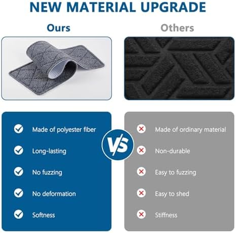 Stair Treads for Wooden Steps Indoor, KOOTETA 15 Pack 8" X 30" Non Slip Carpet Stair Treads with Reusable Adhesive for Kids Elders and Dogs, Surface Polyester TPR Backing Stair Runner Rugs, Dark Grey - Image 3