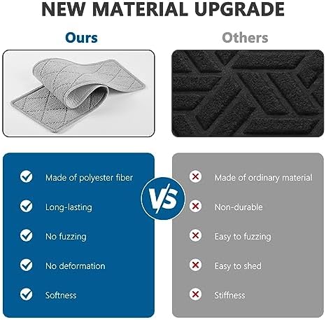 Stair Treads for Wooden Steps Indoor, KOOTETA 15 Pack 8" X 30" Non Slip Carpet Stair Treads with Reusable Adhesive for Kids Elders and Dogs, Surface Polyester TPR Backing Stair Rugs, Grey - Image 3