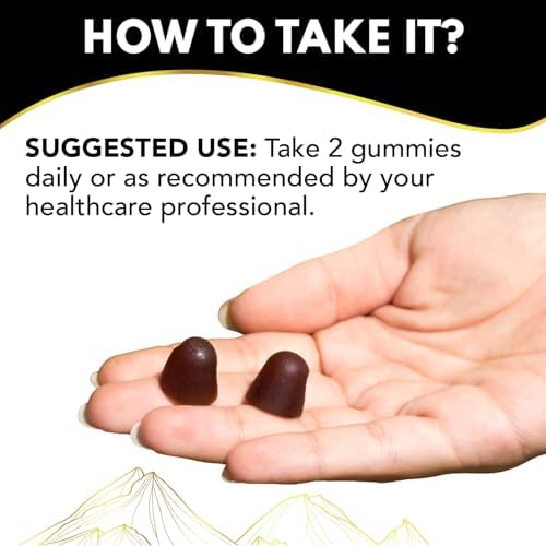 Pure Shilajit Supplement Gummies with Black Seed Oil, High Potency Pure Himalayan Resin for Energy, Immune Support, and Cognitive Function, Lab Tested Chewables - Image 5