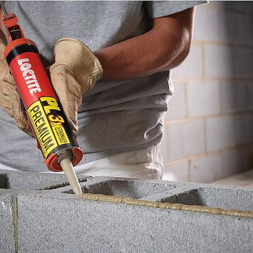 Loctite PL Premium Polyurethane Construction Adhesive, Versatile Construction Glue for Wood, Concrete, Stone, Metal & More- 10 fl oz, Cartridge, 6 Pack - Image 6
