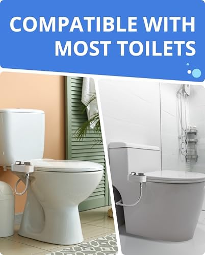 Clear Rear Bidet Attachment for Toilet - Self-Cleaning Dual Nozzle Bidet Toilet Seat with Adjustable Water Pressure - Easy Installation - Hygienic Toilet Accessories - 2 pack - Image 6