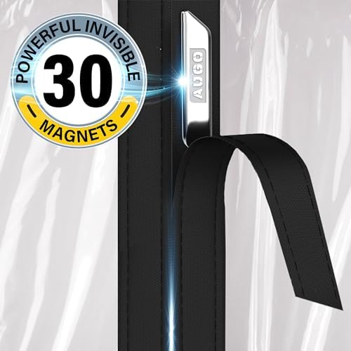 AUGO Magnetic Thermal Insulated Door Curtain - Transparent EVA Door Cover for Winter- Keeps Warm Air in and Cold Air Out - Home Winterizing Products - Patent Pending Keep Open Feature - 38 x 83 Inch - Image 4