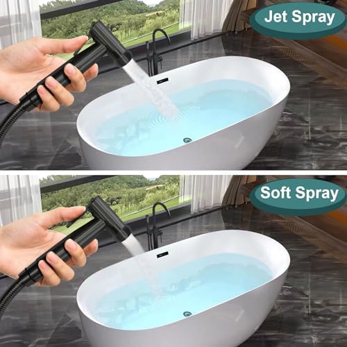 Handheld Bidet Sprayer for Toilet, Premium Stainless Steel Bathroom Bidet Sprayer Set with Anti-Leaking Hose &Water Pressure Control for Feminine Wash, Cloth Diaper for Baby Wash, Wall or Toilet Mount - Image 3