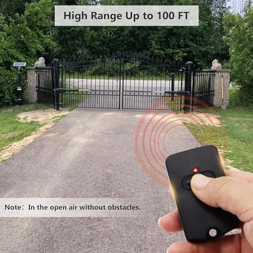 RB741 for Mighty Mule Gate Opener Remote, 318MHZ Gate Remote Control for GTO Gate Openers, 9 Dip FM135 Gate Transmitter for MM371W MM572W etc. Gate Clicker Garage Door Entry Controller (4 Pack) - Image 5