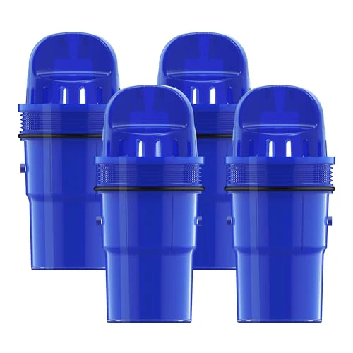 4 Packs Pitcher Water Filter Replacement for All PUR®, PUR® Plus Pitcher and Dispenser Filtration Systems, CRF950Z, PPF951K, PPF900Z, NSF Certified, AQUA CREST