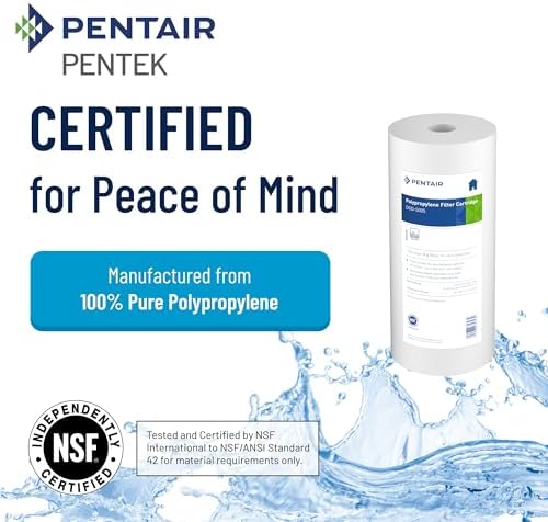 Pentair Pentek DGD-5005 Big Blue Water Filter, 10-Inch Whole House Sediment Filter Cartridge Replacement, Dual-Gradient Density Spun Polypropylene, 10" x 4.5", 5 Micron, Pack of 2 - Image 3