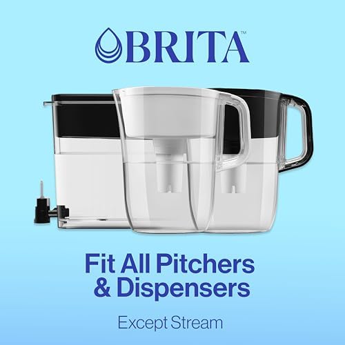 Brita Plus Water Filter, BPA-Free, High-Density Replacement Filter for Pitchers and Dispensers, Reduces 2x Contaminants*, Lasts Two Months or 40 Gallons, Includes 2 Filters - Image 9
