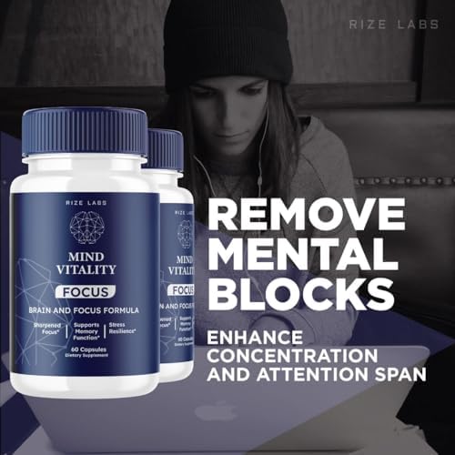 Mind Vitality Focus Brain Supplement, Official Mind Vitality to Boost Focus and Concentration & Avoid Mid-Afternoon Fatigue, Mind Vitality Advanced Formula (120 Capsules) (Pack of 2) - Image 5