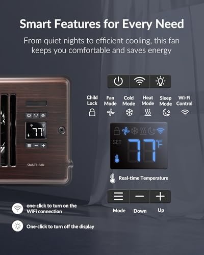 Super Quiet Register Booster Fan for 6" x 12" Register Holes, Smart Register Vent with Dual Intelligent Thermostat and WIFI App Control, Heating Cooling AC Vent Fan (ORB) - Image 5