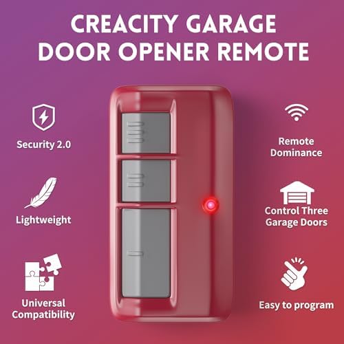 2 for Chamberlain LiftMaster Craftsman Garage Door Opener Remote 893LM 893Max 971LM Universal, Red - Image 2