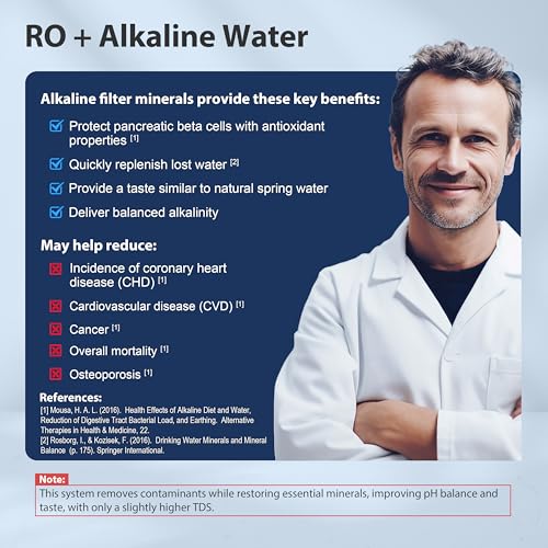 iSpring RCC7AK-BLK, NSF/ANSI 58 Certified Alkaline 6-Stage Reverse Osmosis System pH+ Remineralization RO Under Sink System with Stylish Black RO Faucet Easy Top-Mounted Faucet Design with U.S. Patent - Image 3